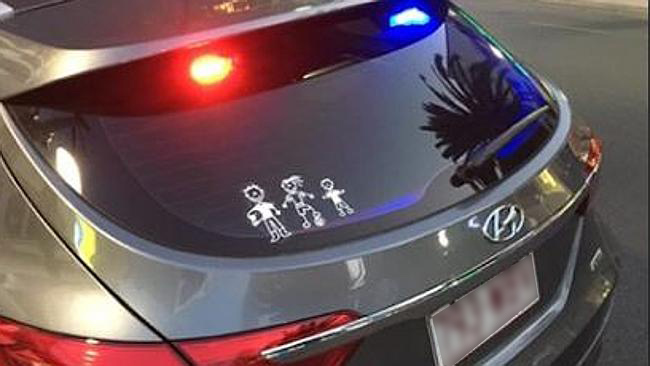 Unmarked Police Car With “My Family” Stickers Sparks “Outrage”
