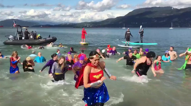 Vancouver Police Officers Take the Plunge To Raise Money for Special Olympics